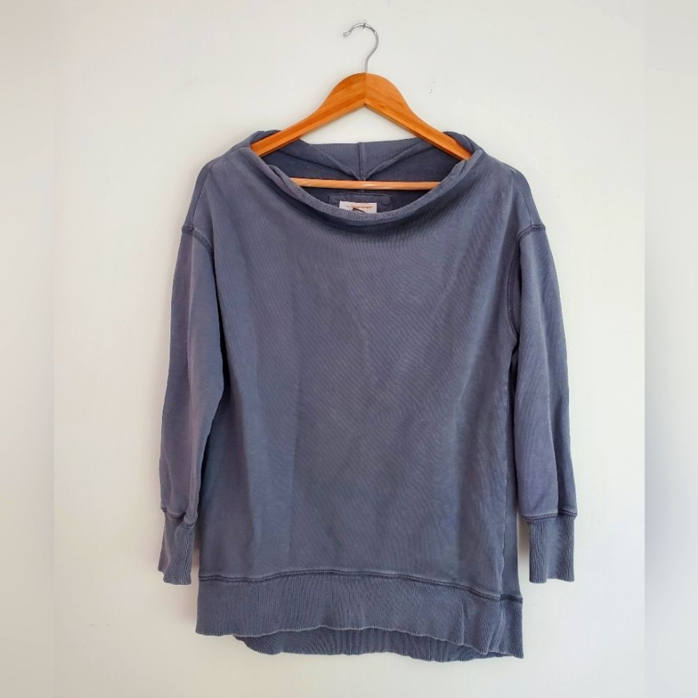 Pilcro By Anthropology Gray Cowl Neck Sweatshirt Size Small